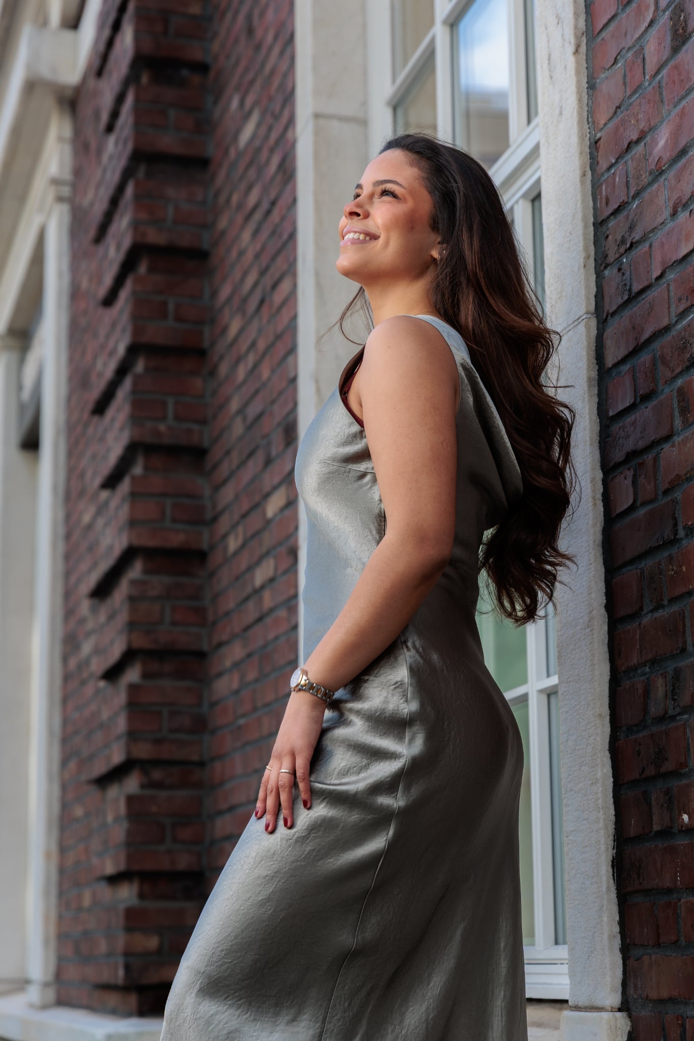 Selene Midi Kjole - Grønn/ Vetiver